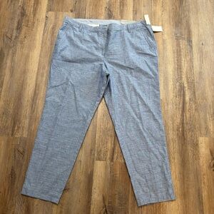 New Talbots Women's Girlfriend Chino Cotton Cropped Pants